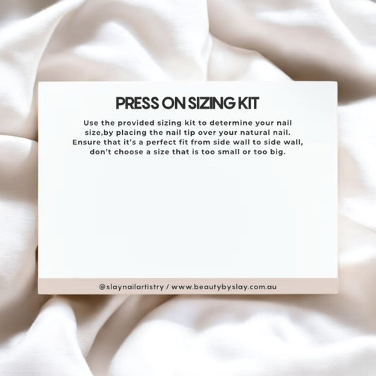press on sizing kit